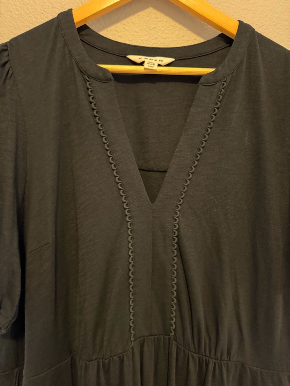 Boden Sofia Trim Jersey Midi Dress Black 16-18R - Picture 6 of 13